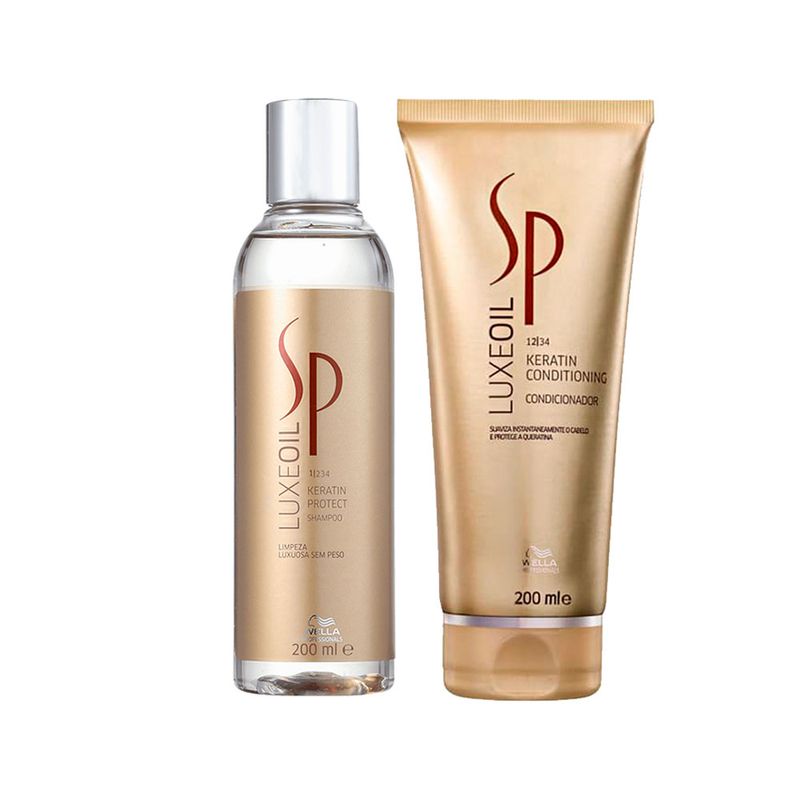 Kit Sp System Professional Luxe Oil Keratin - Shampoo 200ml + Condicionador 200ml