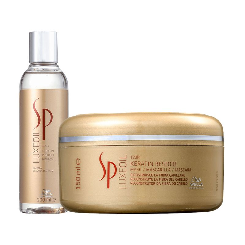 Kit Sp System Professional Luxe Oil Keratin - Shampoo 200ml + Máscara 150ml