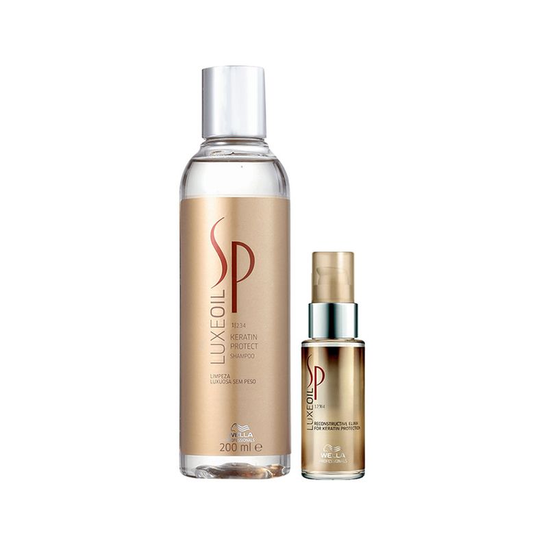 Kit Sp System Professional Luxe Oil Keratin - Shampoo 200ml + Óleo 30ml