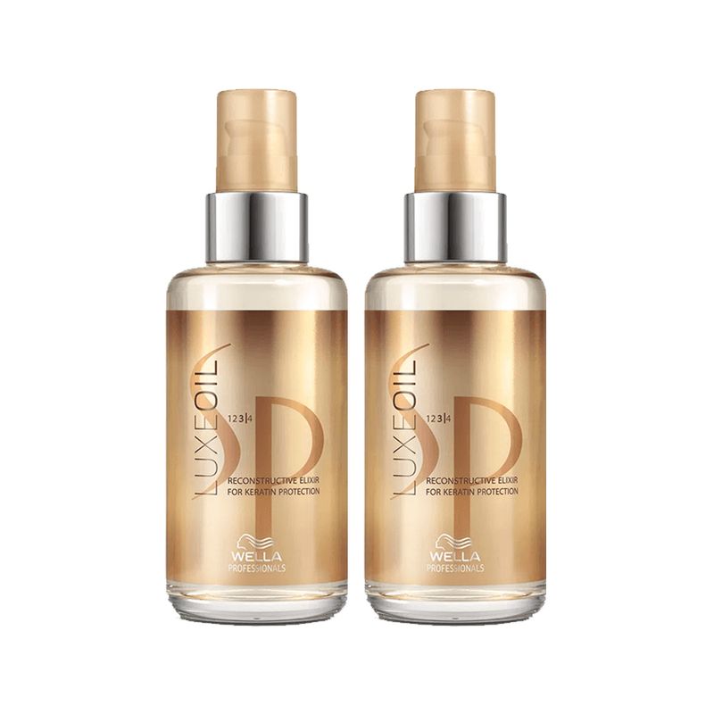 Kit Sp System Professional Luxe Oil Elixir Keratin - Óleo Capilar 100ml – 2 Unidades