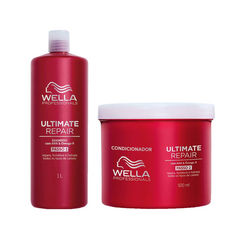 Kit Wella Professionals Ultimate Repair - Shampoo 1000ml + Condicionador 500ml