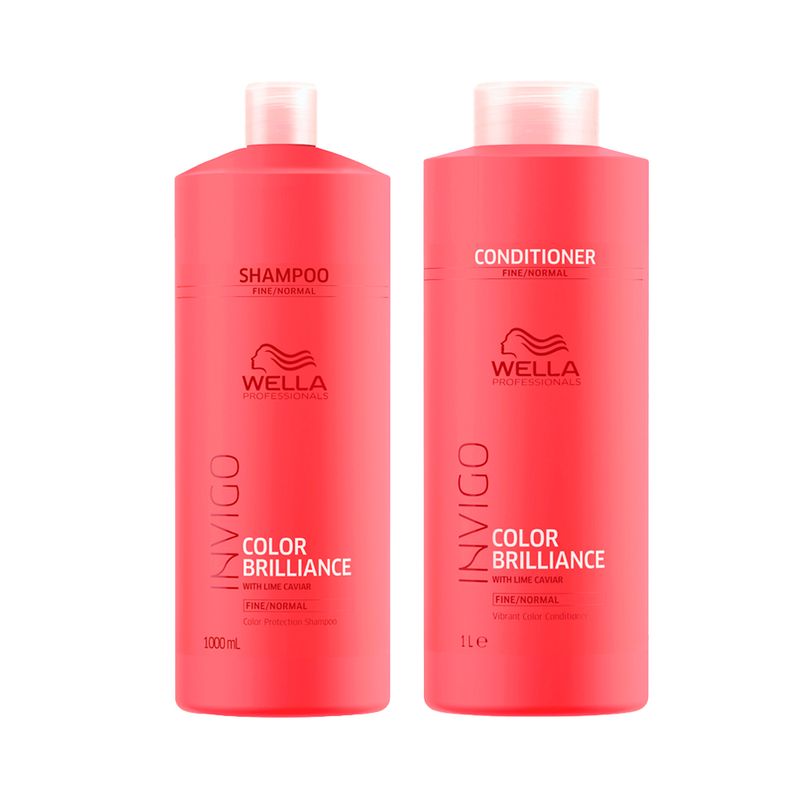 Kit Wella Professionals Invigo Color Brilliance - Shampoo 1000ml + Condicionador 1000ml