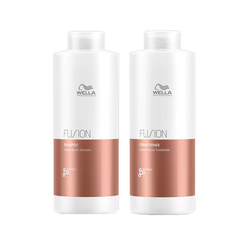 Kit Wella Professionals Fusion - Shampoo 1000ml + Condicionador 1000ml