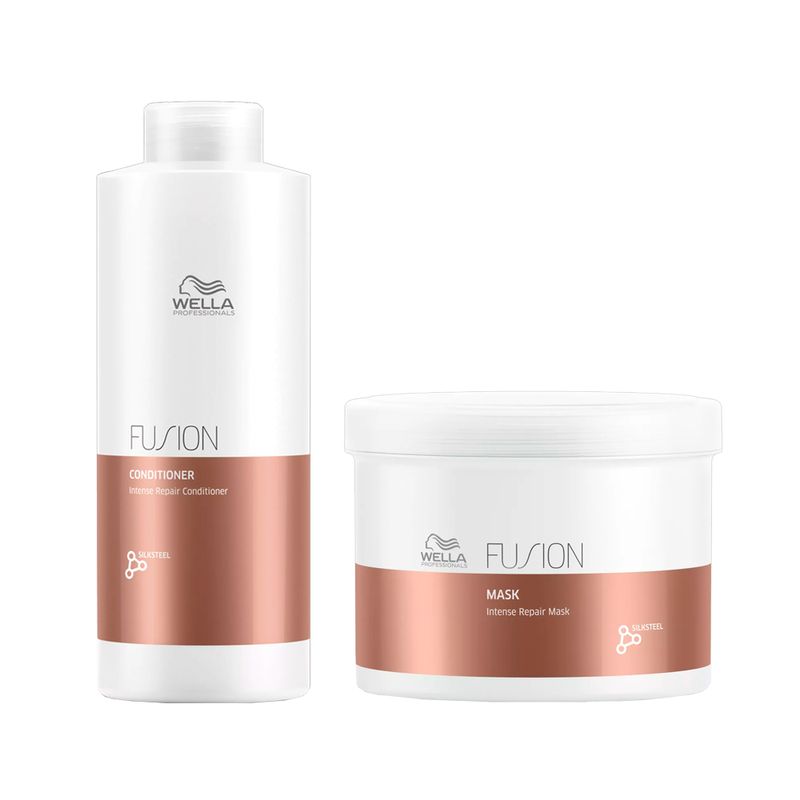 Kit Wella Professionals Fusion - Condicionador 1000ml + Máscara 500ml
