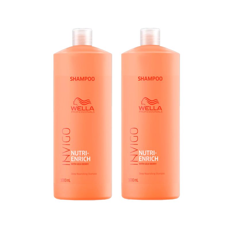 Kit Wella Professionals Invigo Nutri Enrich Shampoo 1000ml - 2 Unidades