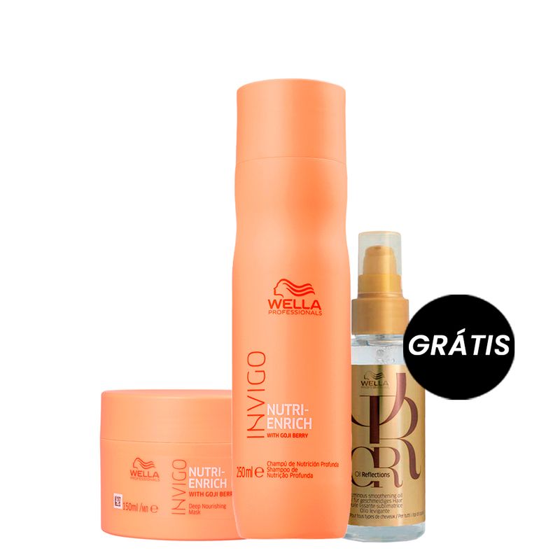 Kit Wella Professionals Nutri-Enrich Ganhe Óleo Capilar 100ml