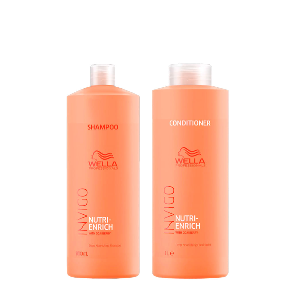 Kit Wella Professionals Invigo Nutri Enrich Shampoo 1000ml + Condicionador 1000ml
