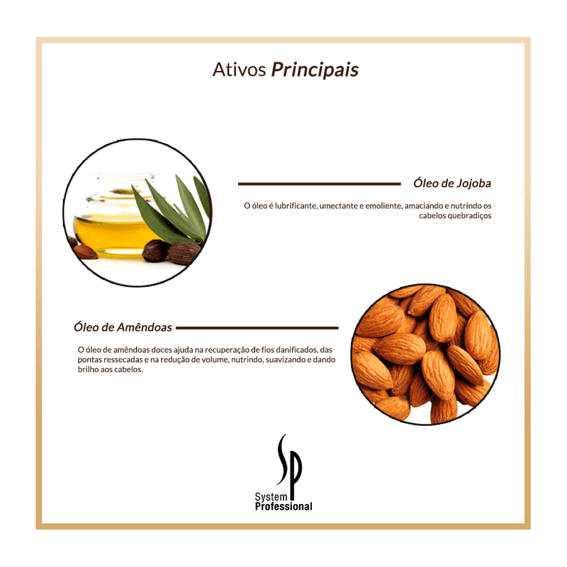 Óleo Capilar Sp System Professional Luxe Oil Elixir Reconstrutor 30ml