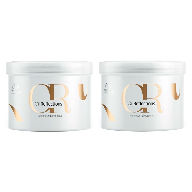 Kit Wella Professionals Oil Reflections Máscara de Brilho 500ml - 2 Unidades