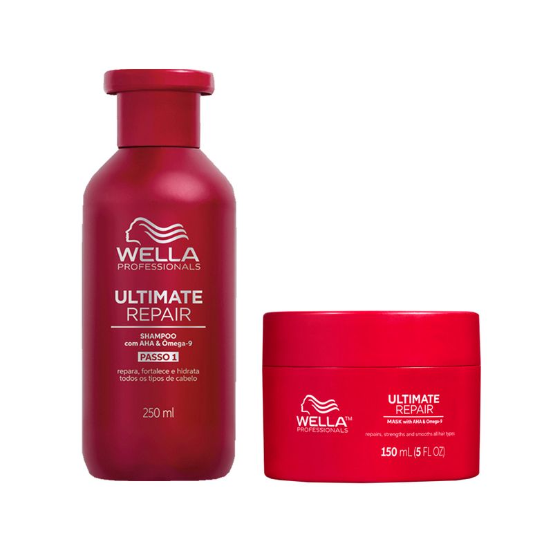 Kit Wella Professionals Ultimate Repair - Shampoo 250ml + Máscara 150ml