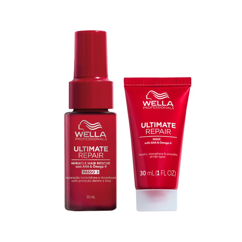 Kit Wella Professionals Ultimate Repair - Máscara 30ml + Leave-In 30ml