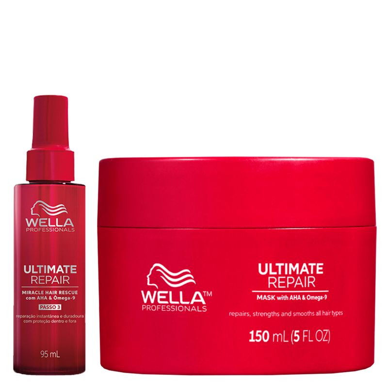 Kit Wella Professionals Ultimate Repair - Máscara 150ml + Leave-In 95ml