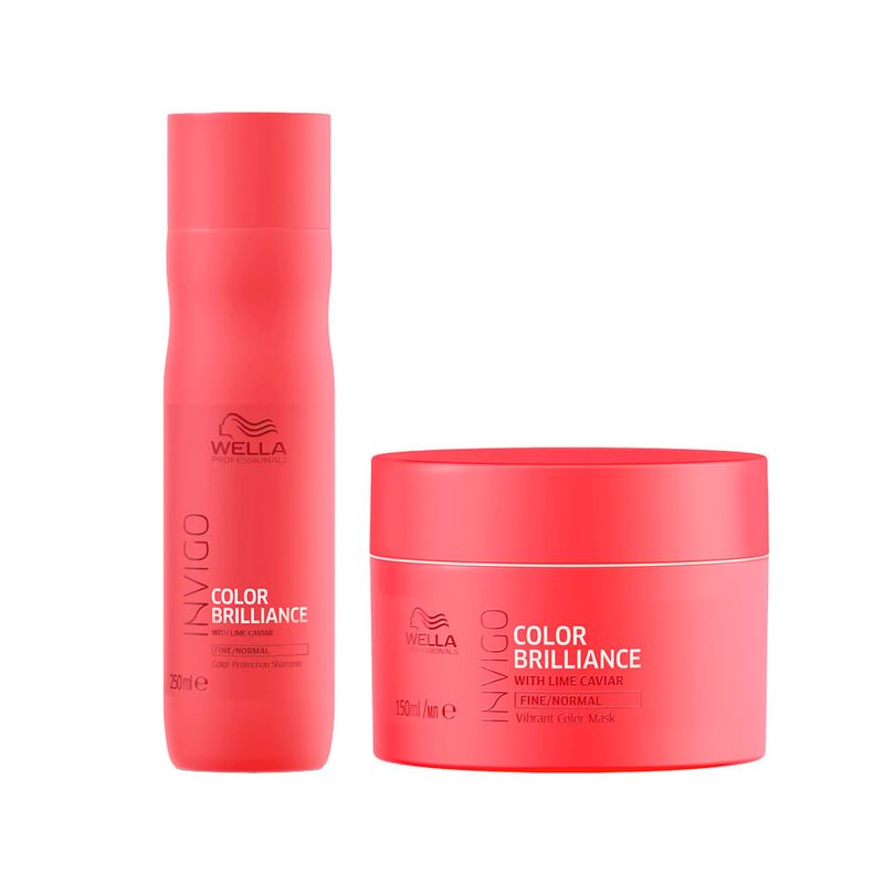 Kit Wella Professionals Invigo Color Brilliance - Shampoo 250ml + Máscara 150ml